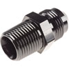 AN to NPT Straight Adapter Fitting [-10 AN Male to 1/2 in. NPT Male, Black] - image 2