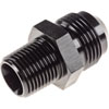 AN to NPT Straight Adapter Fitting [-12 AN Male to 1/2 in. NPT Male, Black] - image 2