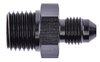 AN to NPT Straight Adapter Fitting [-3 AN Male to 1/4 in. NPT Male, Black] - image 3