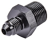 AN to NPT Straight Adapter Fitting [-4 AN Male to 3/8 in. NPT Male, Black] - image 1