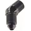 AN to NPT 45-Degree Adapter Fitting [-3 AN Male to 1/8 in. NPT Male, Black] - image 2