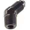 AN to NPT 45-Degree Adapter Fitting [-3 AN Male to 1/8 in. NPT Male, Black] - image 3
