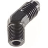 AN to NPT 45-Degree Adapter Fitting [-4 AN Male to 1/8 in. NPT Male, Black] - image 3
