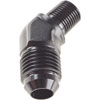 AN to NPT 45-Degree Adapter Fitting [-6 AN Male to 1/8 in. NPT Male, Black] - image 2