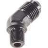 AN to NPT 45-Degree Adapter Fitting [-6 AN Male to 1/8 in. NPT Male, Black] - image 3