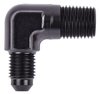 AN to NPT 90-Degree Adapter Fitting [-4 AN Male to 1/4 in. NPT Male, Black] - image 2
