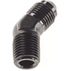 AN to NPT 45-Degree Adapter Fitting [-6 AN Male to 1/4 in. NPT Male, Black] - image 3