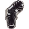 AN to NPT 45-Degree Adapter Fitting [-8 AN Male to 1/4 in. NPT Male, Black] - image 3