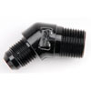 AN to NPT 45-Degree Adapter Fitting [-6 AN Male to 3/8 in. NPT Male, Black] - image 3
