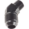 AN to NPT 45-Degree Adapter Fitting [-10 AN Male to 3/8 in. NPT Male, Black] - image 2