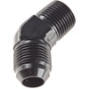 AN to NPT 45-Degree Adapter Fitting [-10 AN Male to 1/2 in. NPT Male, Black] - image 2