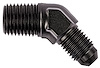 AN to NPT 45-Degree Adapter Fitting [-4 AN Male to 1/4 in. NPT Male, Black] - image 1