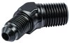 AN to NPT 45-Degree Adapter Fitting [-4 AN Male to 1/4 in. NPT Male, Black] - image 2