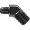 AN to NPT 45-Degree Adapter Fitting [-6 AN Male to 1/2 in. NPT Male, Black] - image 3