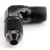 AN to NPT 90-Degree Adapter Fitting [-4 AN Male to 1/8 in. NPT Male, Black] - image 2