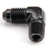 AN to NPT 90-Degree Adapter Fitting [-4 AN Male to 1/8 in. NPT Male, Black] - image 3