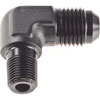 AN to NPT 90-Degree Adapter Fitting [-6 AN Male to 1/8 in. NPT Male, Black] - image 3