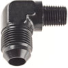 AN to NPT 90-Degree Adapter Fitting [-8 AN Male to 1/4 in. NPT Male, Black] - image 2