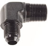 AN to NPT 90-Degree Adapter Fitting [-6 AN Male to 3/8 in. NPT Male, Black] - image 2
