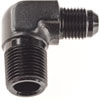AN to NPT 90-Degree Adapter Fitting [-6 AN Male to 3/8 in. NPT Male, Black] - image 3