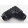 AN to NPT 90-Degree Adapter Fitting [-10 AN Male to 3/8 in. NPT Male, Black] - image 2