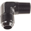 AN to NPT 90-Degree Adapter Fitting [-10 AN Male to 1/2 in. NPT Male, Black] - image 2
