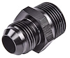 AN to NPT Straight Adapter Fitting [-10 AN Male to 3/4 in. NPT Male, Black] - image 1