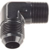 AN to NPT 90-Degree Adapter Fitting [-12 AN Male to 3/4 in. NPT Male, Black] - image 2