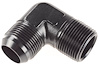 AN to NPT 90-Degree Adapter Fitting [-16 AN Male to 1 in. NPT Male, Black] - image 1