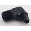 AN to NPT 90-Degree Adapter Fitting [-6 AN Male to 1/2 in. NPT Male, Black] - image 2
