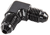 AN to AN 90-Degree Union Fitting [-3 AN to -3 AN, Black] - image 1