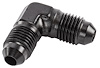 AN to AN 90-Degree Union Fitting [-4 AN to -4 AN, Black] - image 1