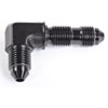 AN to AN 90-Degree Bulkhead Adapter Fitting [-3 AN Male to -3 AN Male, Black] - image 3
