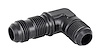 AN to AN 90-Degree Bulkhead Adapter Fitting [-10 AN Male to -10 AN Male, Black] - image 1