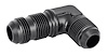 AN to AN 90-Degree Bulkhead Adapter Fitting [-12 AN Male to -12 AN Male, Black] - image 1