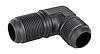 AN to AN 90-Degree Bulkhead Adapter Fitting [-16 AN Male to -16 AN Male, Black] - image 1