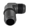 AN to AN 90-Degree Bulkhead Adapter Fitting [-16 AN Male to -16 AN Male, Black] - image 2