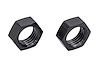 AN Bulkhead Adapter Nuts  [-4 AN, Black] - image 1