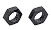 AN Bulkhead Adapter Nuts  [-6 AN, Black] - image 1