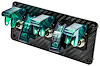 5-Toggle Switch Panel with Switches [Green Indicators, Carbon Fiber Panel] - image 1