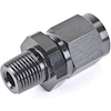 AN to NPT Straight Adapter Fitting [-4 AN Female to 1/8 in. NPT Male, Black] - image 1