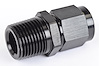 AN to NPT Straight Adapter Fitting [-6 AN Female to 3/8 in. NPT Male, Black] - image 1
