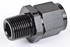 AN to NPT Straight Adapter Fitting [-8 AN Female to 3/8 in. NPT Male, Black] - image 1