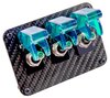 3-Toggle Switch Panel with Switches [Green Indicators, Carbon Fiber Panel] - image 4