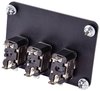 3-Toggle Switch Panel with Switches [Red Indicators, Aluminum Panel] - image 3