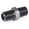 NPT to NPT Straight Union Fitting [1/8 in. NPT Male to 1/8 in. NPT Male, Black] - image 1