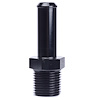 NPT to Hose Barb Fitting, Straight [1/2 in. NPT Male to 5/8 in. I.D. Hose, Black] - image 1
