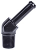 NPT to Hose Barb Fitting, 45-Degree [1/8 in. NPT Male to 1/4 in. I.D. Hose, Black] - image 1