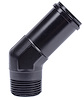 NPT to Hose Barb Fitting, 45-Degree [3/4 in. NPT Male to 1 in. I.D. Hose, Black] - image 1