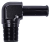 NPT to Hose Barb Fitting, 90-Degree [3/8 in. NPT Male to 1/2 in. I.D. Hose, Black] - image 1